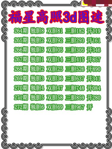 福星高照三胆