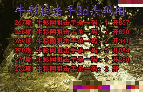 牛彩狙击手杀码