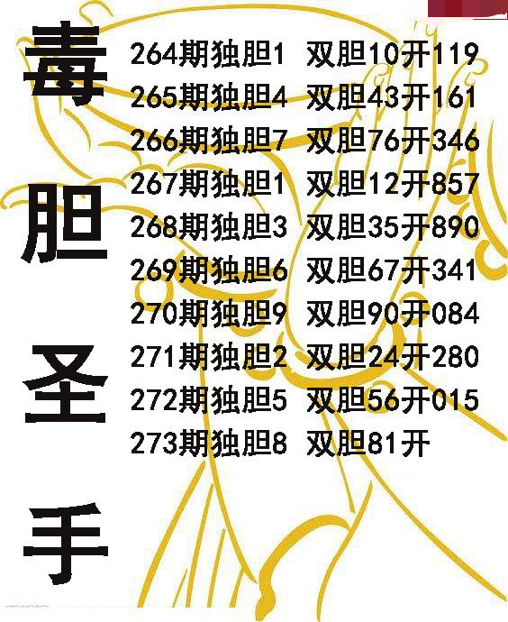 毒胆圣手