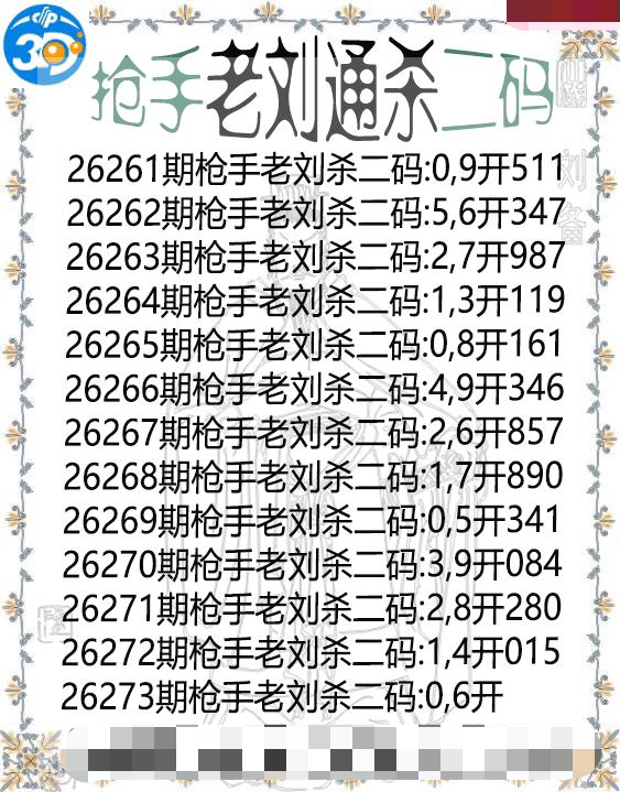 抢手老刘通杀二码