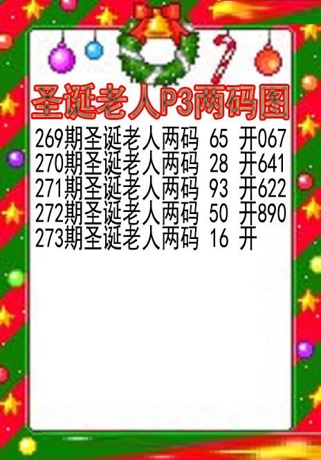 圣诞老人两码图