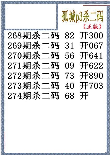孤城杀码