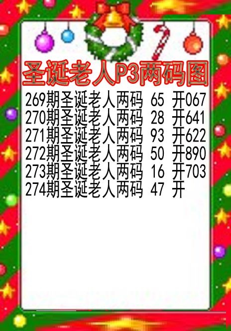 圣诞老人两码图
