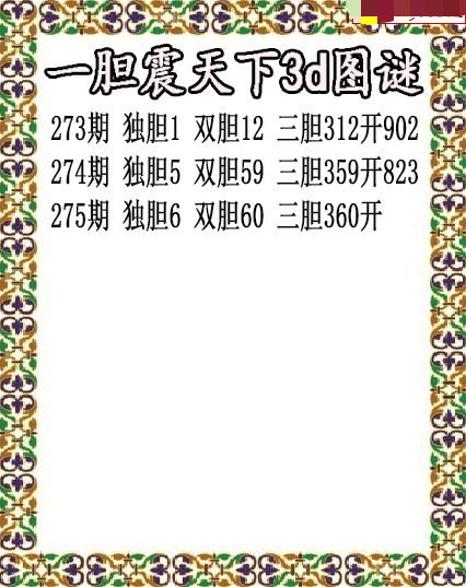 一胆震天下独胆