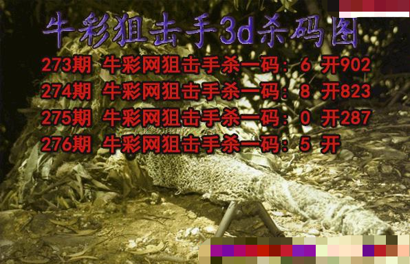 牛彩狙击手杀码