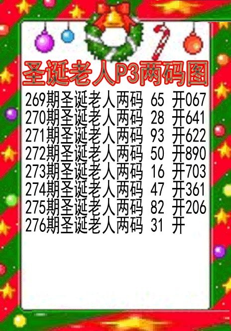 圣诞老人两码图