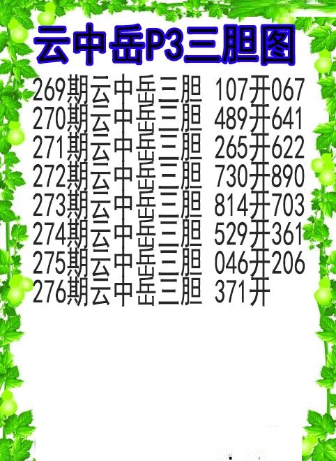 云中岳三胆图