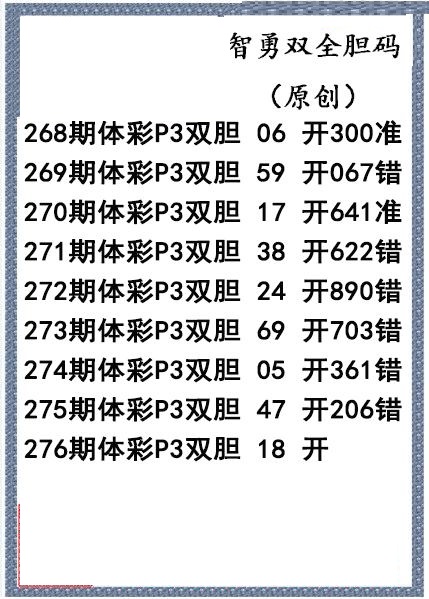 智勇双全双胆图迷
