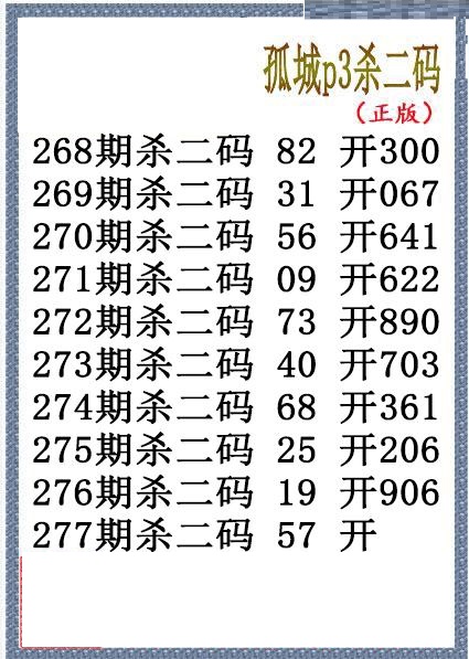 孤城杀码