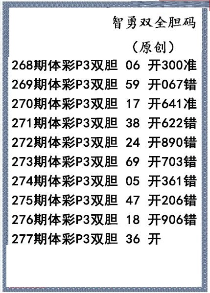智勇双全双胆图迷