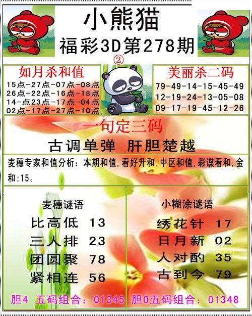 福彩小熊猫B