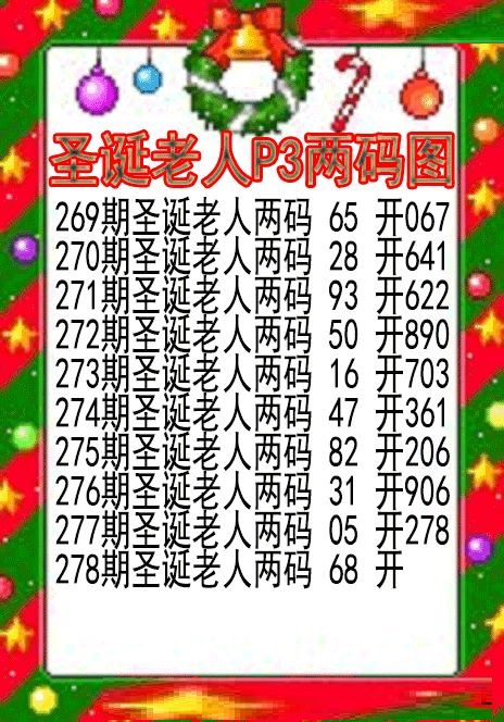 圣诞老人两码图