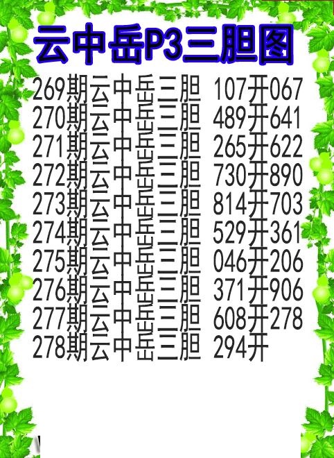 云中岳三胆图