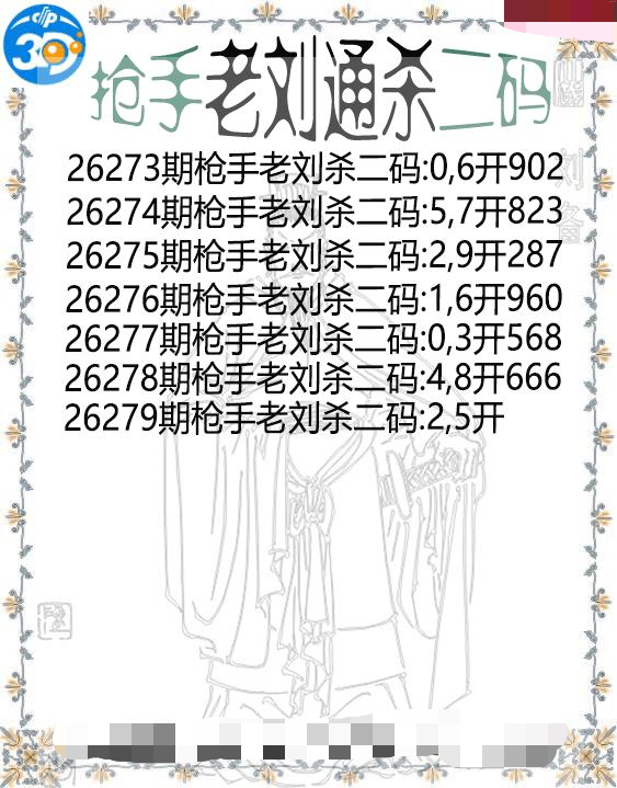 抢手老刘通杀二码