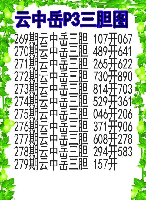 云中岳三胆图