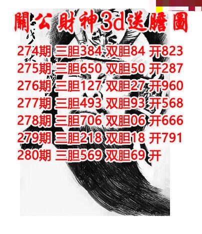 关公财神送胆