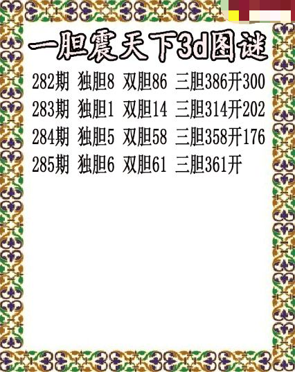 一胆震天下独胆