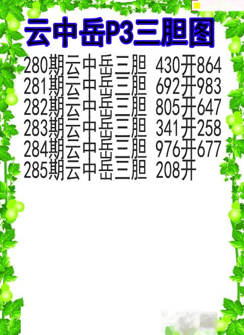 云中岳三胆图