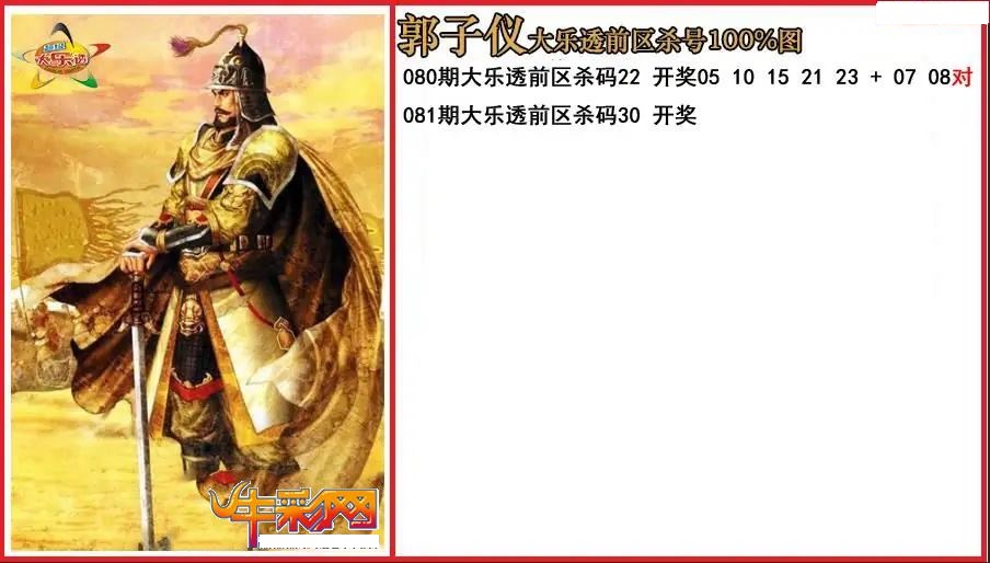 郭子仪前区杀号图