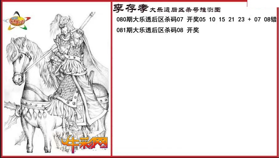 李存孝后区杀号推测图