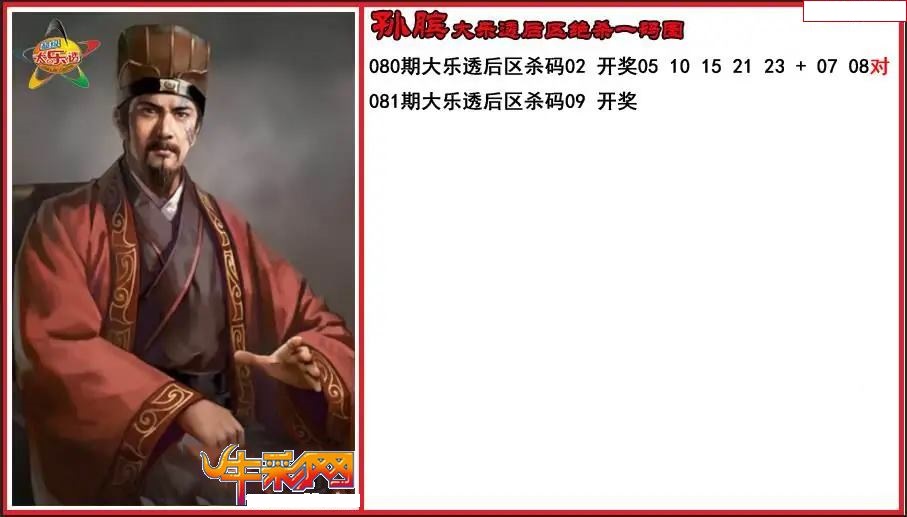 孙膑后区绝杀一码图