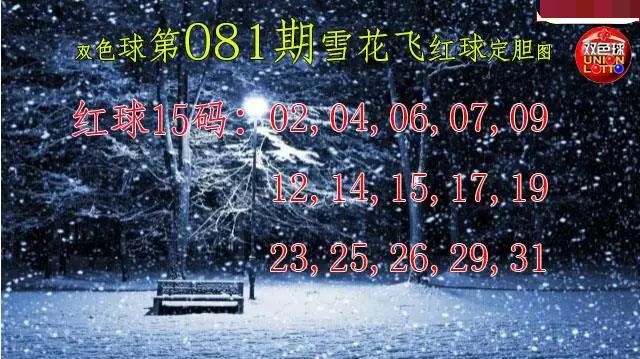 雪花飞红球图