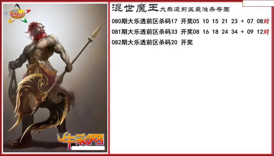 程咬金前区精准杀号图