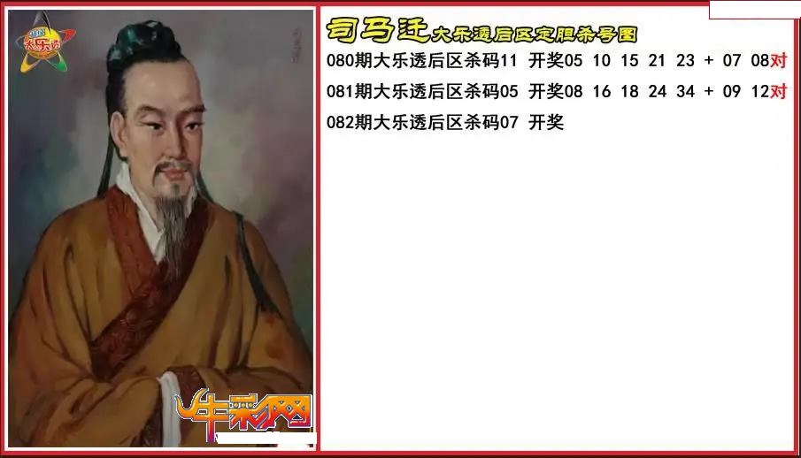 司马迁后区定胆杀号图