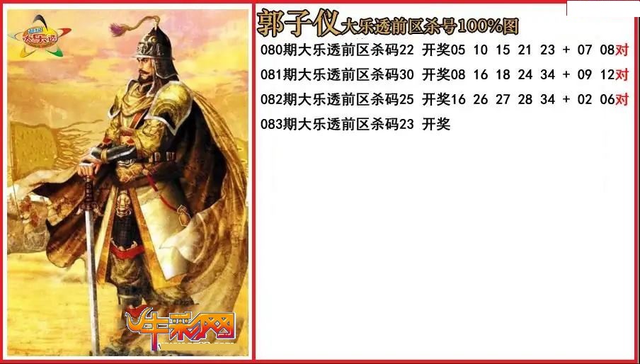 郭子仪前区杀号图