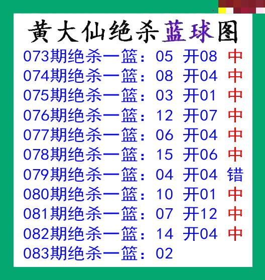 黄大仙杀蓝球