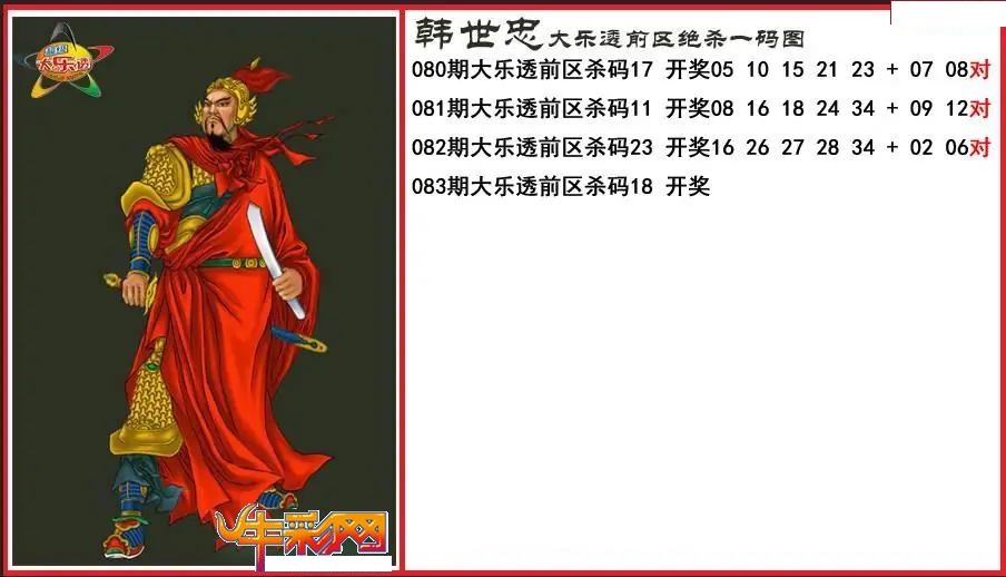 韩世忠前区绝杀一码图