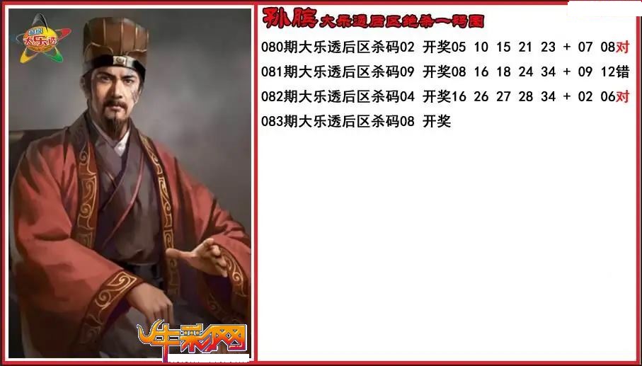 孙膑后区绝杀一码图