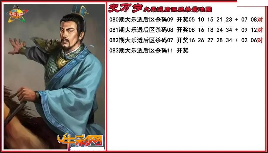 史万岁后区绝杀最准图