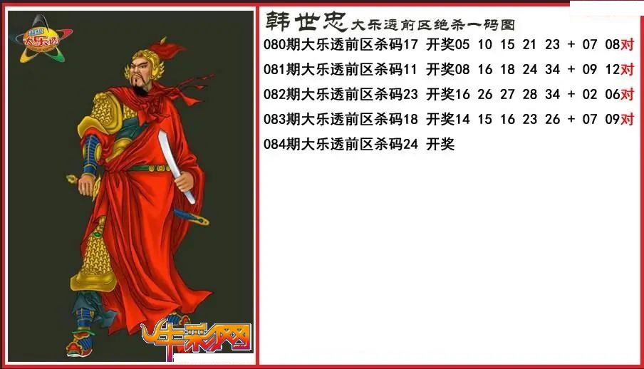 韩世忠前区绝杀一码图