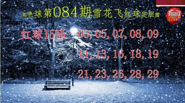 雪花飞红球图