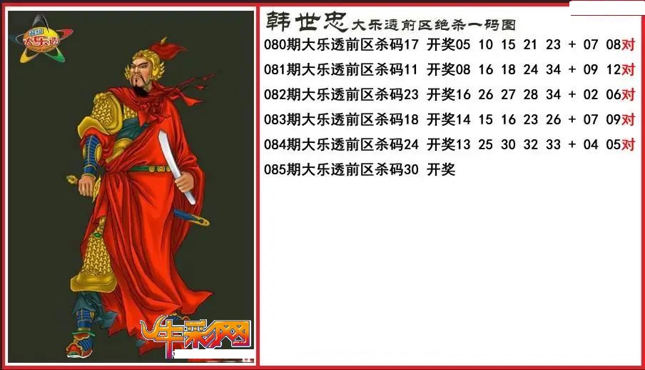 韩世忠前区绝杀一码图