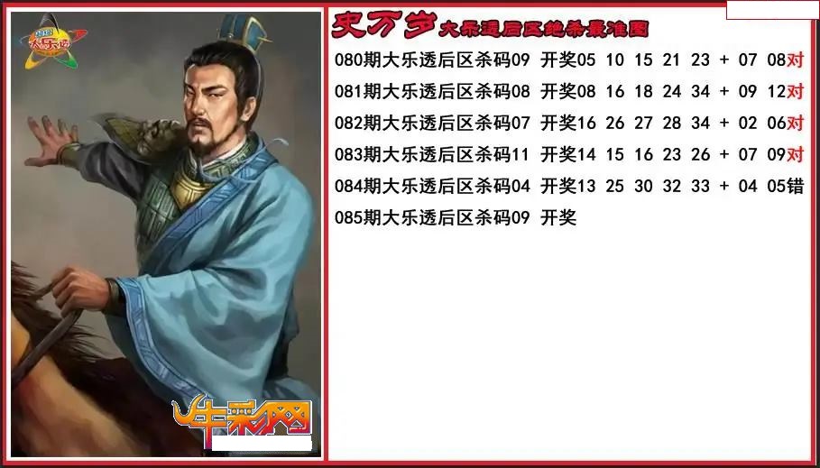 史万岁后区绝杀最准图