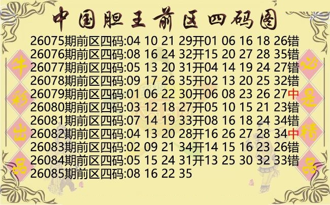 中国胆王前区四码