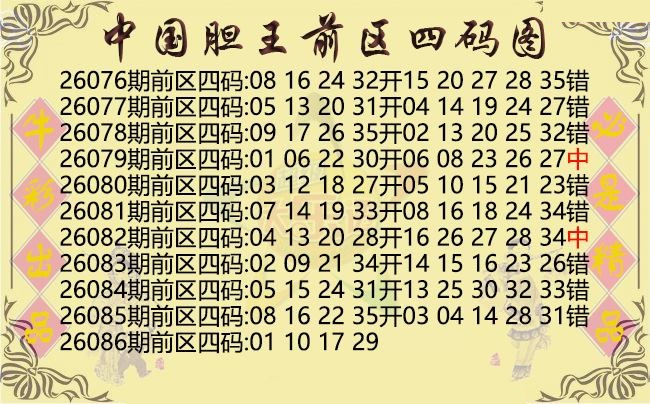 中国胆王前区四码