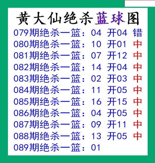 黄大仙杀蓝球