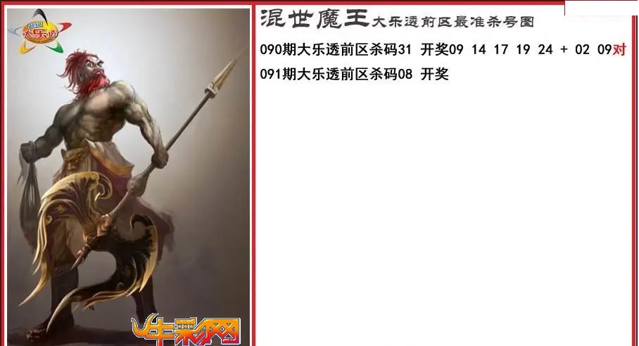 程咬金前区精准杀号图