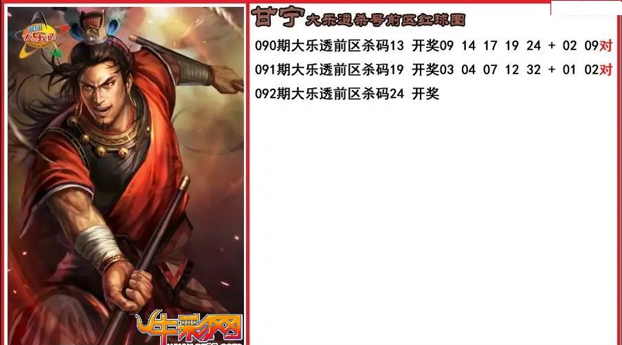 甘宁前区杀号图