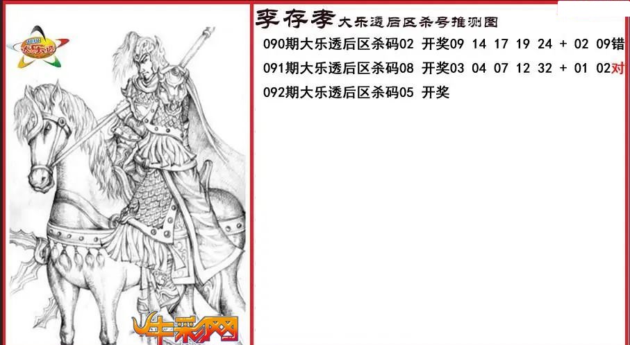李存孝后区杀号推测图