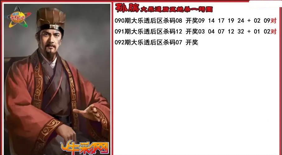 孙膑后区绝杀一码图