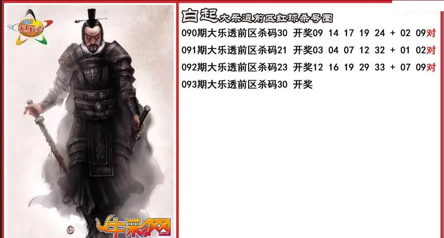白起前区杀号图