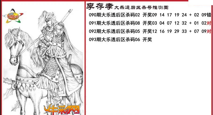 李存孝后区杀号推测图