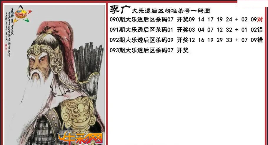 李广后区精准杀号一码图