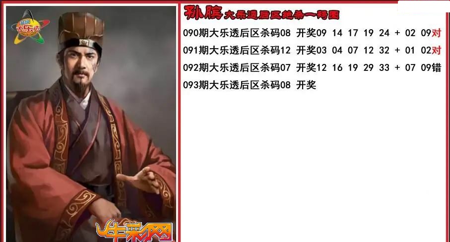 孙膑后区绝杀一码图
