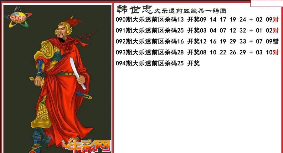 韩世忠前区绝杀一码图