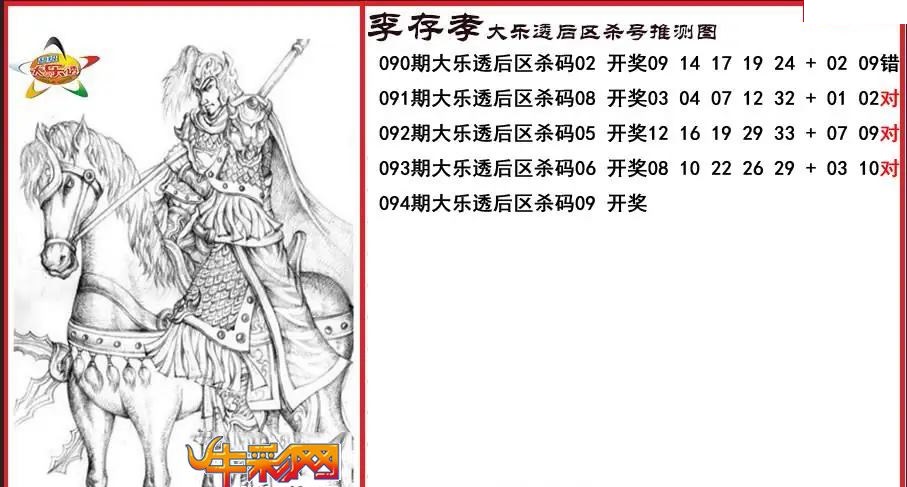 李存孝后区杀号推测图